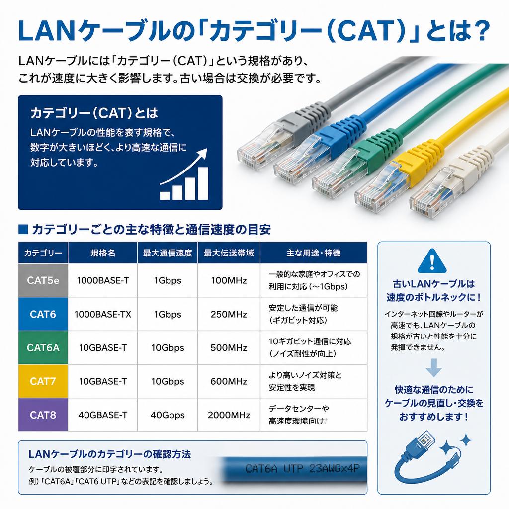 壁の中のLANケーブルの「見分け方」