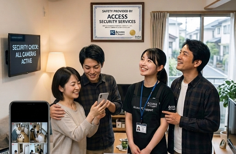 ご自宅に防犯カメラやネットワークカメラを導入されるのは空き巣対策や夏休みの長期留守中の見守りとして、非常に素晴らしい選択です！パソコントラブル即解決！｜千葉県パソコン修理、トラブル解決、設定、データ復旧、レッスン等、出張サポートにて駆けつけます！いろはパソコンサポート