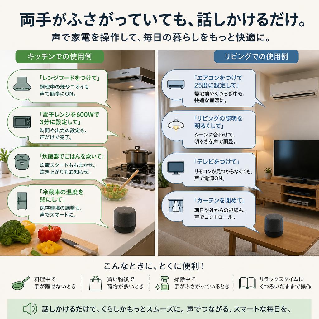 声で家電を自在に操作