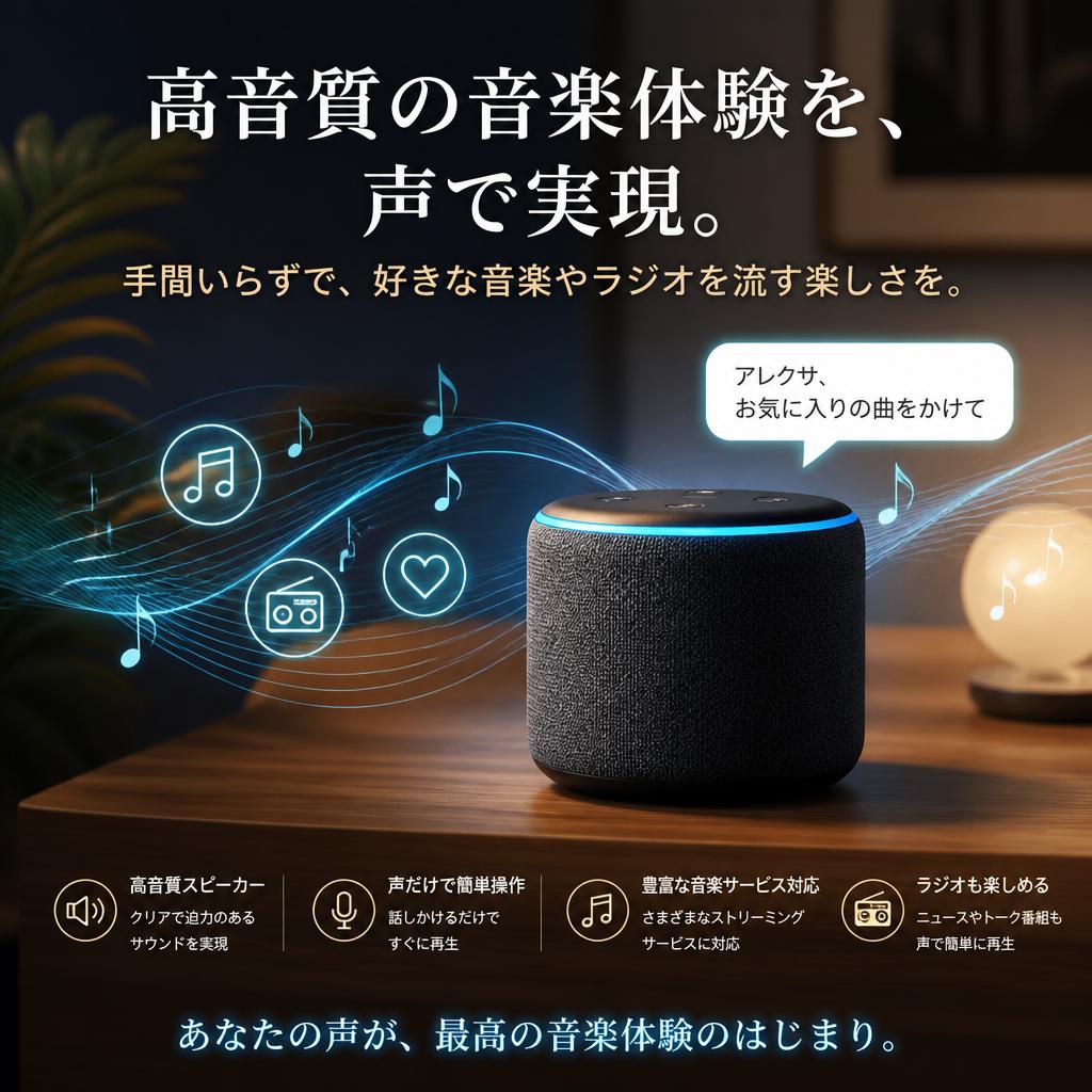 音楽やラジオもお任せ！