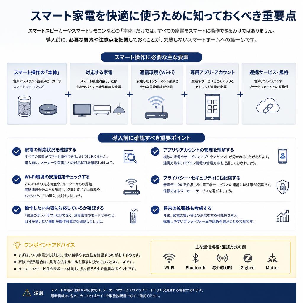 スマートスピーカー導入の注意点