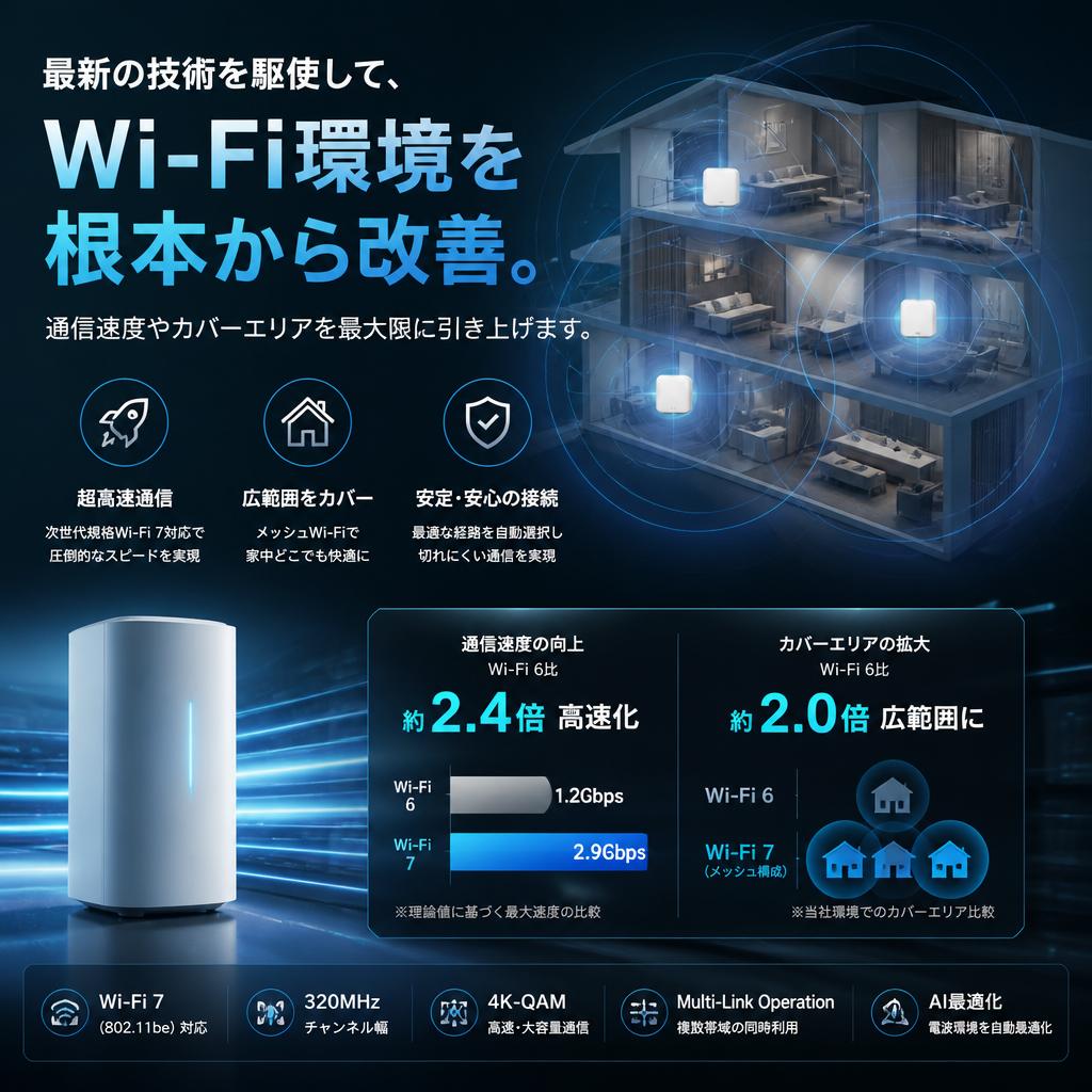 Wi-Fi環境の改善