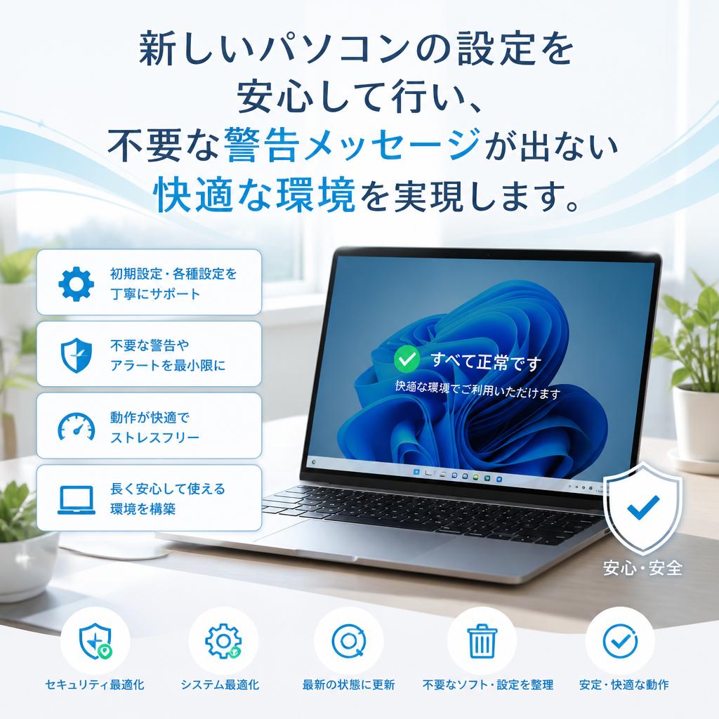 安心の設定サポート