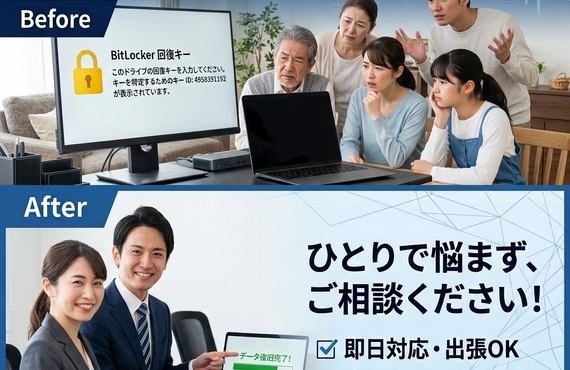 🔐 あなたのデータを救う！BitLockerで困った時は「いろはパソコンサポート」へ