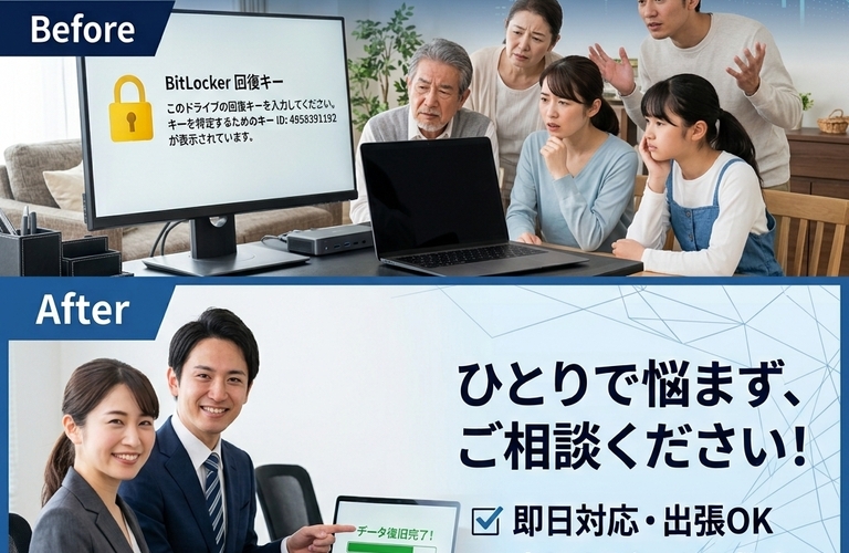 🔐 あなたのデータを救う！BitLockerで困った時は「いろはパソコンサポート」へ