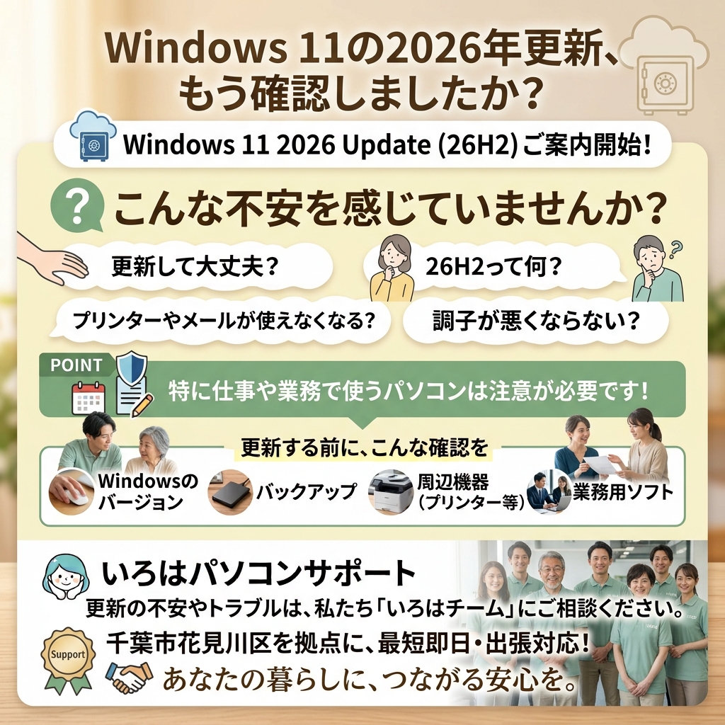 必要なバックアップ、これだけはやっておきたい！