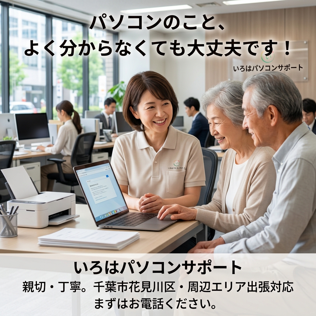 パソコンのこと、よく分からなくても大丈夫です！  「こんなことを聞いてもいいのかな？」   そんな心配はいりません。